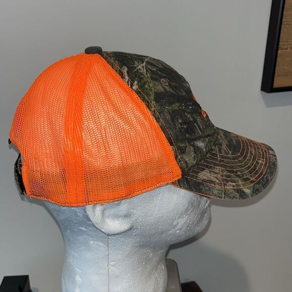Mossy Oak Camouflage Camo Hunting Beacon Roofing Supply Mesh Trucker cap hat - Picture 4 of 5